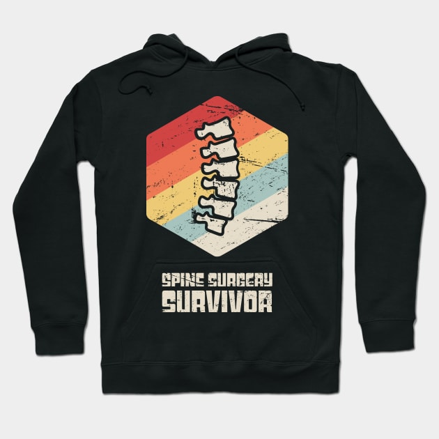 Spinal Fusion - Spine Back Surgery Get Well Gift Hoodie by Wizardmode